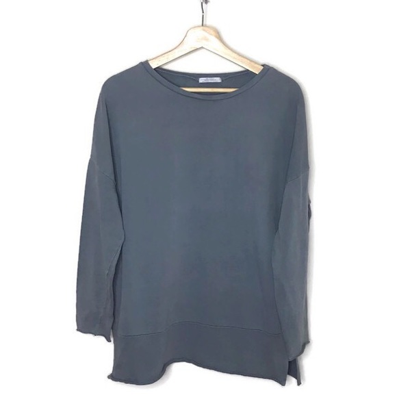 Zara Tops - Zara Trafaluc • Grey Blue Sweatshirt Size Medium